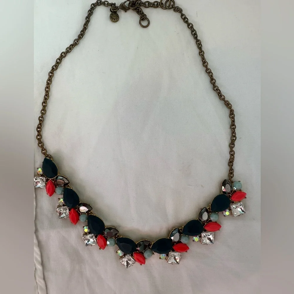 JCrew Elegant Multi-Color Statement Necklace